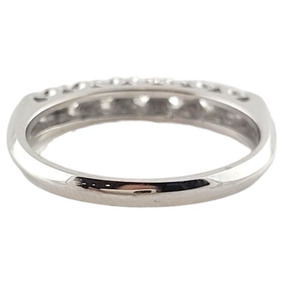 14K White Gold Diamond Band Size 5.75-6 #18079 - Picture 4 of 8